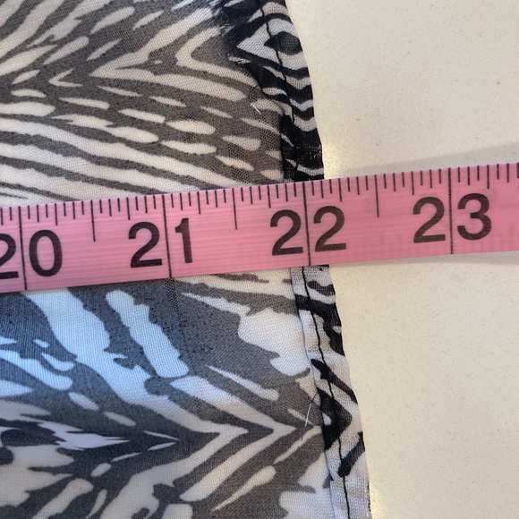 Charlotte Russe Sheer Zebra Print Cami Blouse with Adjustable Straps – Size M - Picture 15 of 15